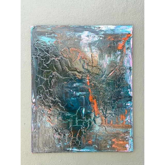 Vintage Abstract Expressionist Painting on Canvas For Sale - Image 11 of 12