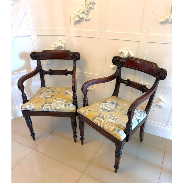Early 19th Century Antique Regency Mahogany Dining and Carver Chairs, 1820, Set of 8 For Sale - Image 5 of 18