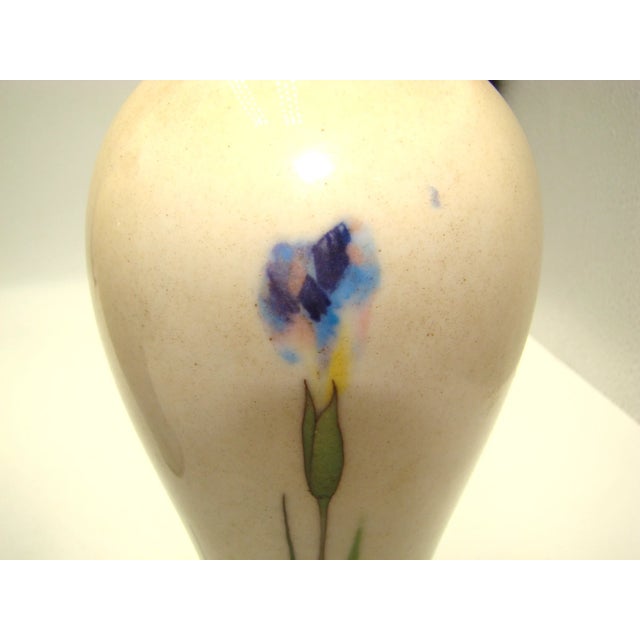 Pair of Antique Japanese Meiji Namikawa Sosuke Musen Cloisonné Iris Vases - Signed For Sale In Dallas - Image 6 of 8