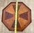 Antique Inlaid Octagonal Wood Accent Table Geometric Iron Cross Marquetry Top For Sale - Image 10 of 11