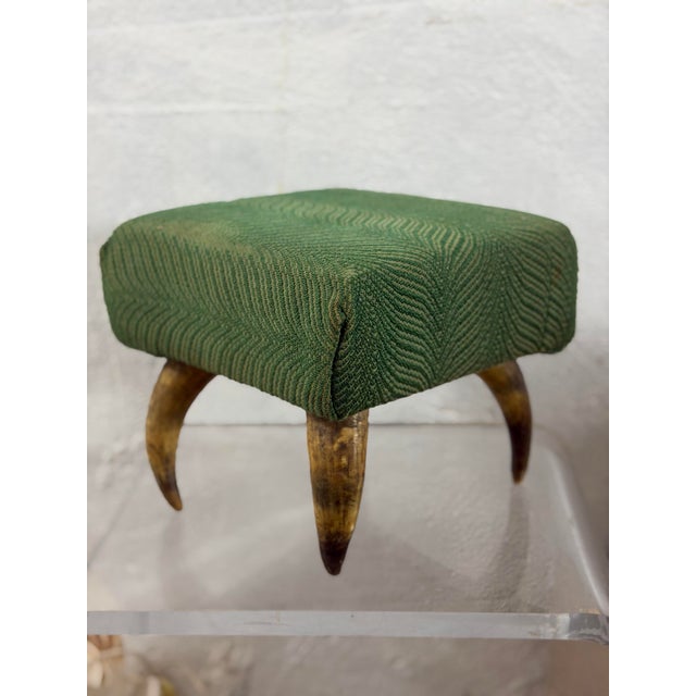 Bone Antique Horn Footstool For Sale - Image 7 of 8