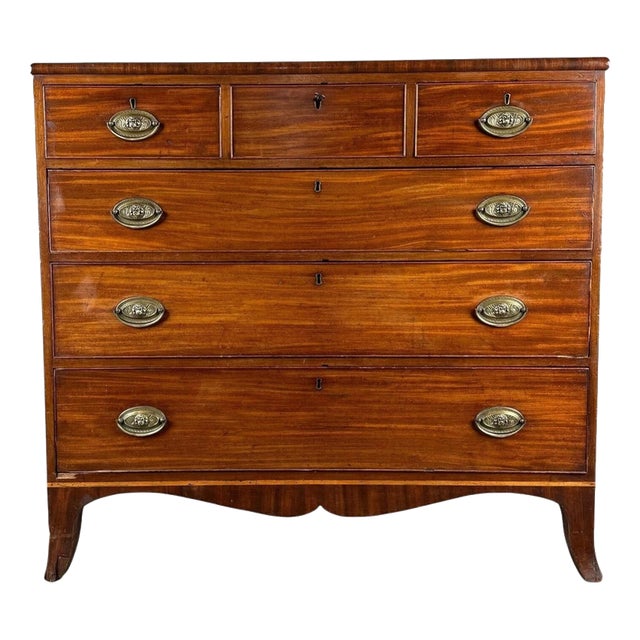 Antique George III Mahogany Chest of Drawers, 1800 For Sale