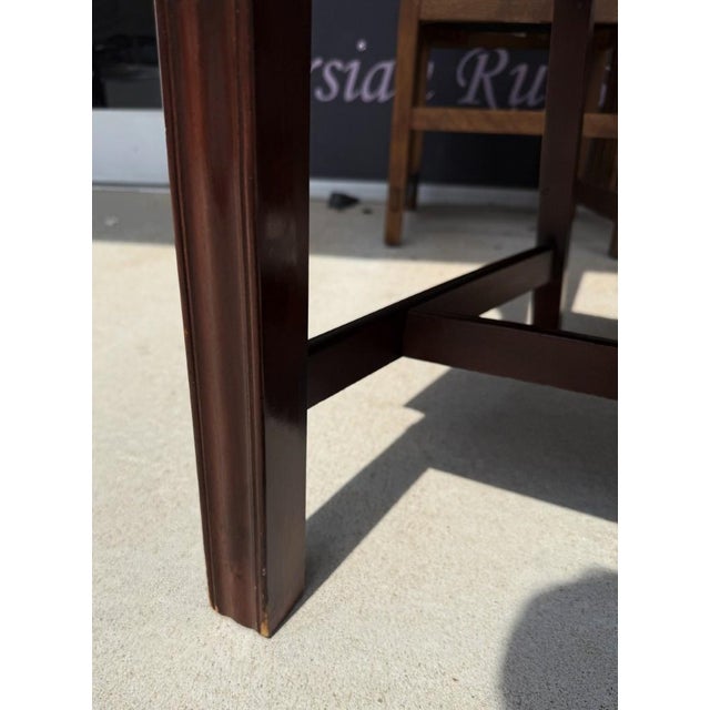 Late 20th Century Set of 6 Mahogany Chippendale-Style Dining Chairs For Sale - Image 13 of 16