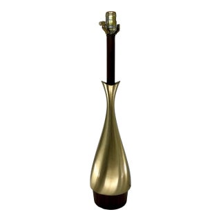 Laurel Lamp Co Sculptural Brushed Metal Lamp by Tony Paul For Sale