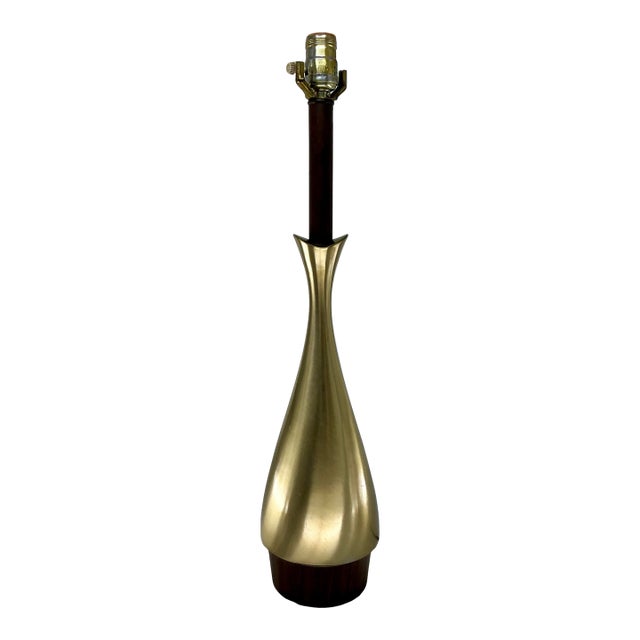 Laurel Lamp Co Sculptural Brushed Metal Lamp by Tony Paul For Sale
