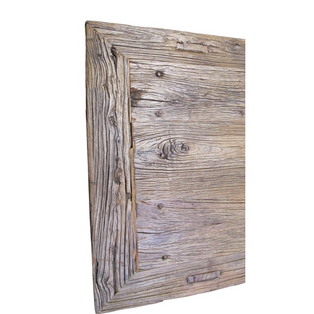 Vintage 86" Long Elm Bench For Sale - Image 12 of 13