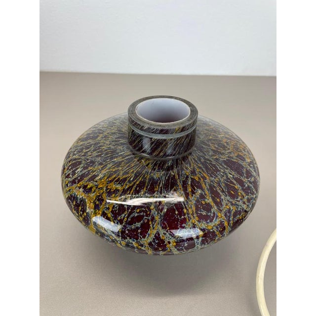 Art Deco Ikora Table Lamp in Glass attributed to Karl Wiedmann for WMF, Germany 1950s For Sale - Image 14 of 18