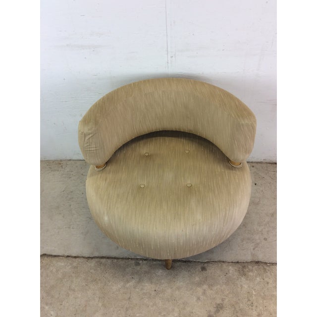 1960s Unique Mid Century Modern Club Chair With Tapered Legs For Sale - Image 5 of 12