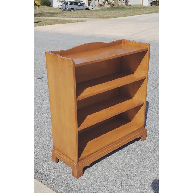 Vintage Ethan Allen Maple TwoShelf Low Bookcase Chairish