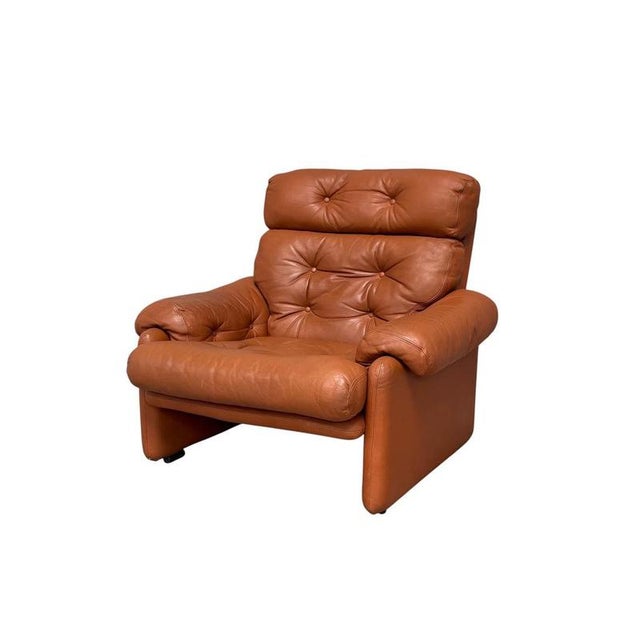 Vintage Coronado Lounge Chair in Cognac Leather by B&B Italia, Italy, 1960s For Sale - Image 14 of 14