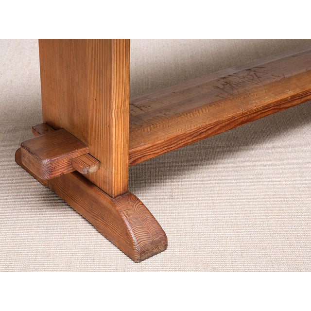 Forest Table in Pine Wood by by Axel Einar Hjorth for Nordiska Kompaniet, Sweden, 1930s For Sale - Image 6 of 17
