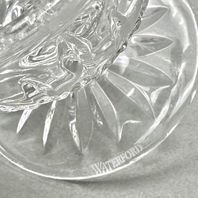 Mid 20th Century Pair of Vintage Waterford Crystal Glandore Pattern Footed Sherbet Dessert Bowls For Sale - Image 11 of 11