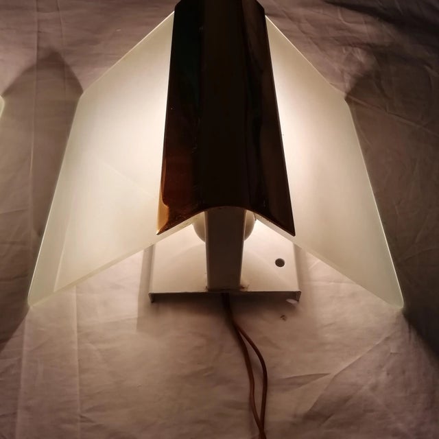 Glass & Metal Metalarte Sconces, 1970s, Set of 2 For Sale - Image 12 of 15