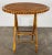 Vintage Split Reed Rattan Collapsible Table For Sale - Image 4 of 8