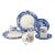 Spode Blue Italian and Brocato Mixed 12-Piece Dinnerware Set, Service for Four For Sale