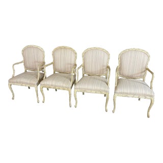 Mid 20th Century Serge Roche Style Dining Chairs- Set of 4 For Sale