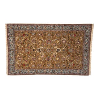 Exceptional Persian Qum, 6'8" X 10'8" For Sale
