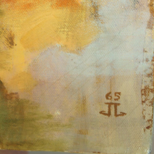 1965 Original Signed Still Life Oil Painting, 28" For Sale - Image 4 of 5