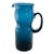1960s Sculptural Murano Blue Art Glass Modern Pitcher For Sale