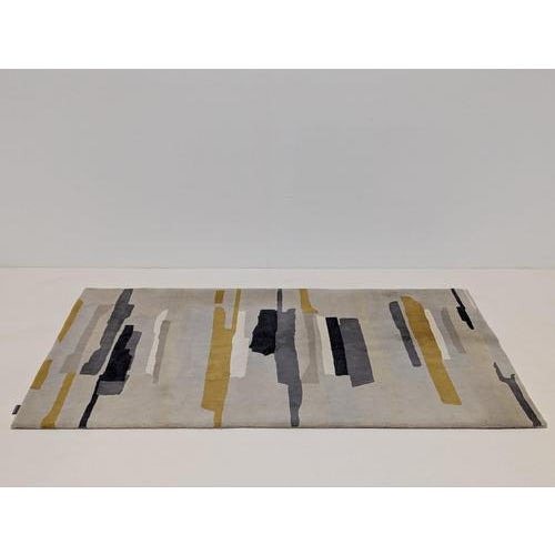 Contemporary Harlequin Zeal Pewter Rug For Sale - Image 3 of 9