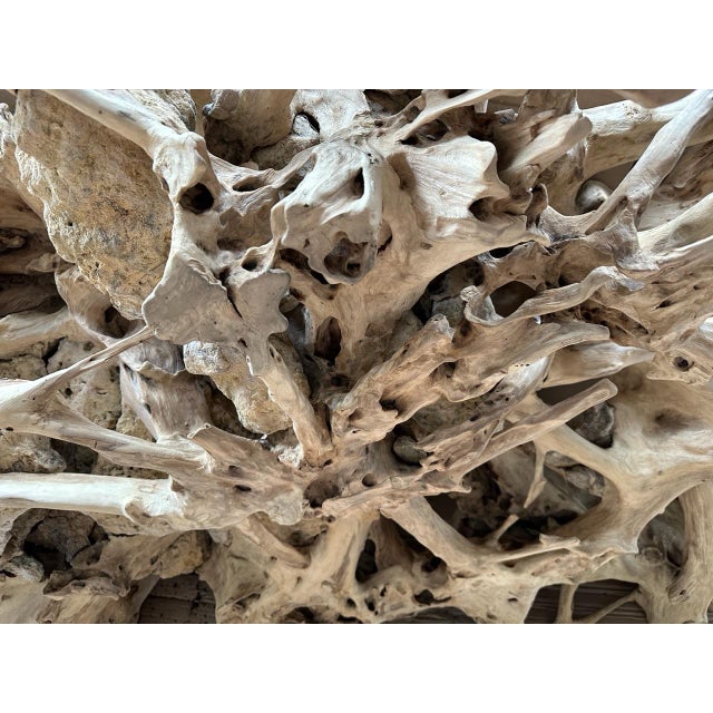 Andrianna Shamaris Monumental Teak and Rock Coffee Table, Screen or Headboard For Sale - Image 11 of 18