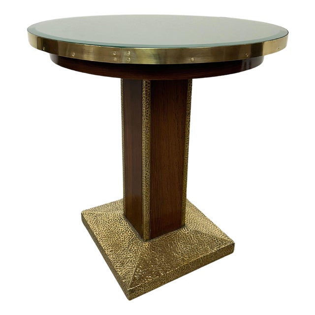 Jugendstil Coffee Table with Hammered Decor, 1890s For Sale