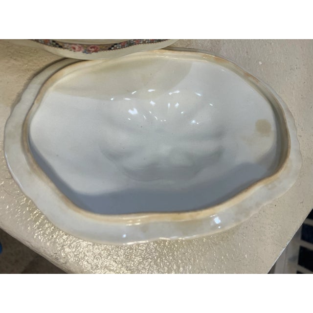 Antique Porcelain Vegetable Soup Bowl For Sale - Image 10 of 13