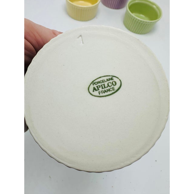Vintage Ramekins Bowls, Set of Four in Easter Pastels For Sale In Charleston - Image 6 of 6