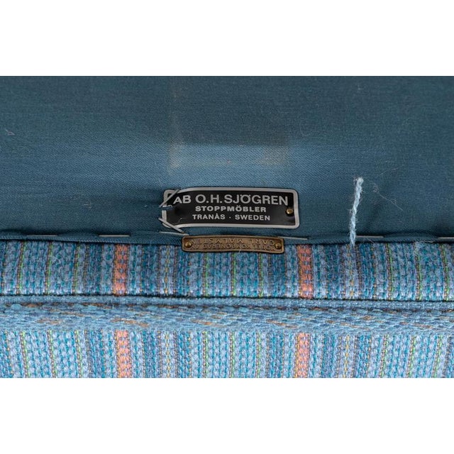 Swedish Modern Home Evening Sofa by Carl Malmsten & O.H. Sjögren, 1960s For Sale - Image 10 of 11