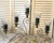 Brass Vintage Home Interior 5Arm Candelabra W/Votive Glas Cups W/Hearts & Ribbons Embellishment For Sale - Image 8 of 8