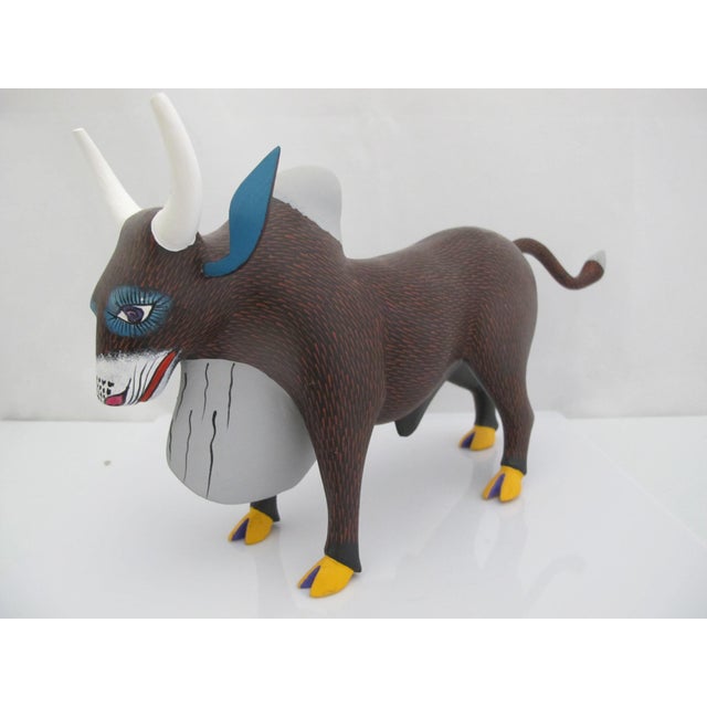 Authentic Oaxacan alebrije sculpture, handcrafted by the renowned Susano Morales family workshop in Oaxaca, Mexico....