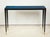 Contemporary Bespoke Ebonized Console With Blue Parchment Top For Sale - Image 3 of 9