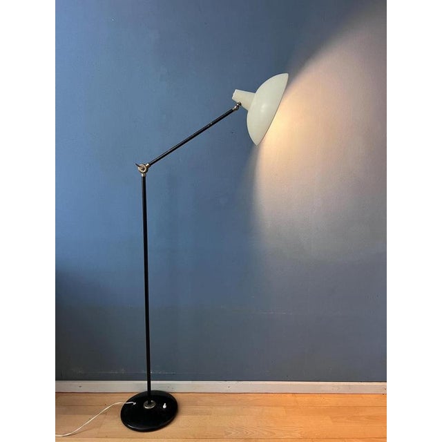 Vintage Anvia Floor Lamp in White by J.J.M. Hoogervorst For Sale - Image 13 of 13