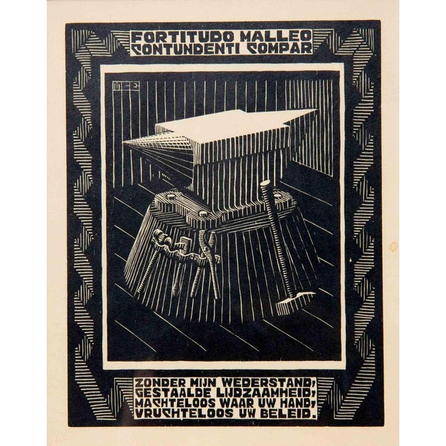 1930s Maurits Cornelis Escher, Anvil, Woodcut, 1931 For Sale - Image 5 of 5