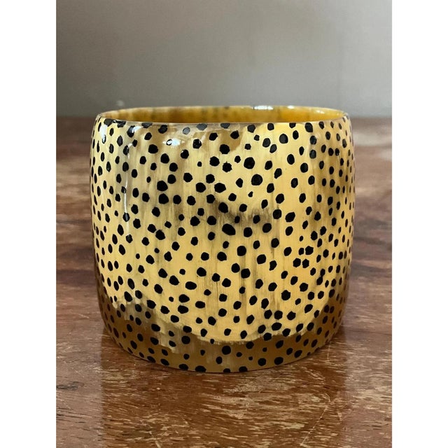 Mid-Century Modern Vintage Resin Kenya Animal Print Bangle For Sale - Image 3 of 12