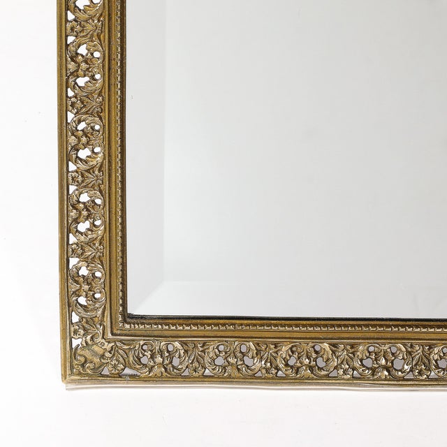 Traditional Elegant Gilded Age Gilt Bronze Standing Mirror Signed Tiffany & Co For Sale - Image 3 of 12