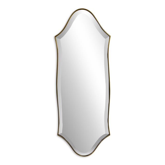 Italian Brass Wall Mirror, 1970s For Sale - Image 14 of 14