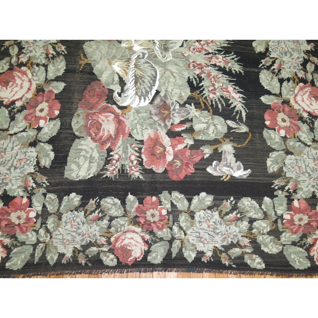 Textile 1930s Besserabian Kilim, 6'4'' X 12'5'' For Sale - Image 7 of 11