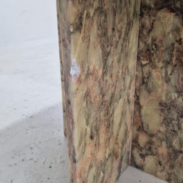 Brown Italian Marble Coffee Table, 1970s For Sale - Image 8 of 12