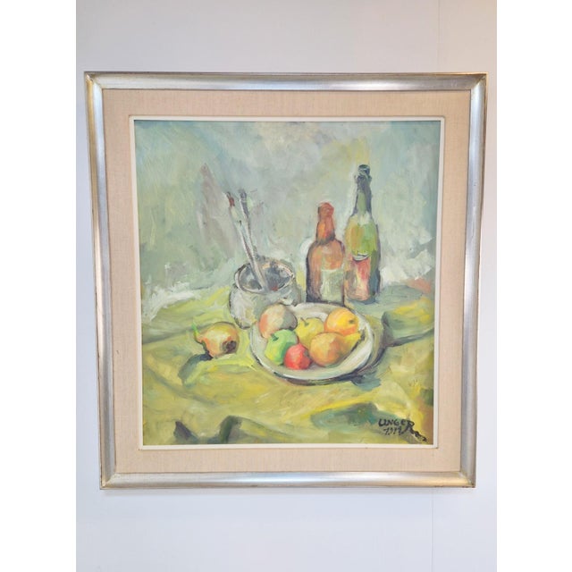 Wolfgang Heinz Unger, Colorful Still Life, 1971, Oil Painting, Framed For Sale - Image 7 of 7