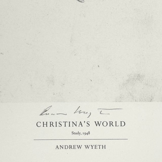 Realism Andrew Wyeth – Christina’s World, Signed & Numbered (1976, Collotype on Paper) For Sale - Image 3 of 9