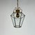 Mid-Century Modern Italian Brass and Beveled Glass Lantern Pendant Light by Adolf Loos, 1950s For Sale - Image 3 of 7