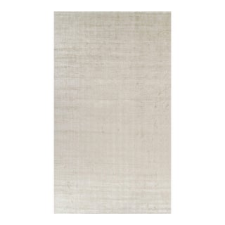 Rug & Kilim’s Oversized Contemporary Textural Solid Rug in Light Beige Tones - 11x19 For Sale