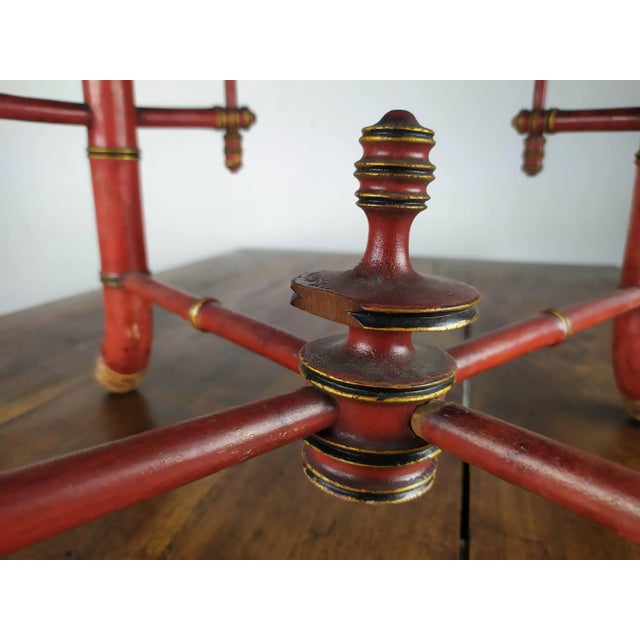 Napoleon III Bamboo Pouf For Sale - Image 12 of 17