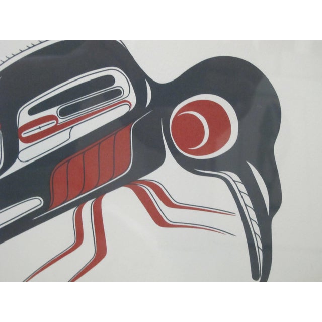 Traditional Native Art Thompson Canada Signed Limited Edition Screenprint Mosquito For Sale - Image 3 of 6