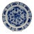 Late 18th Century Delft Blue & White Charger For Sale
