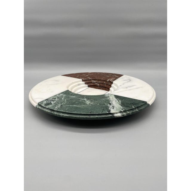 Carrara Marble Plate from Up & Up, Italy, 1970s For Sale - Image 12 of 14