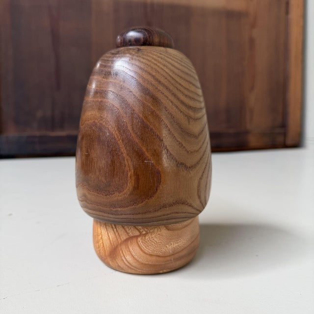 Wood Vintage Sōsaku Kokeshi Figurine by Takeda Daisuke, 1970s For Sale - Image 7 of 8