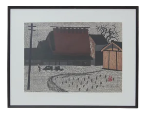 Kiyoshi Saitō "Nara" Japanese Townscape 1962