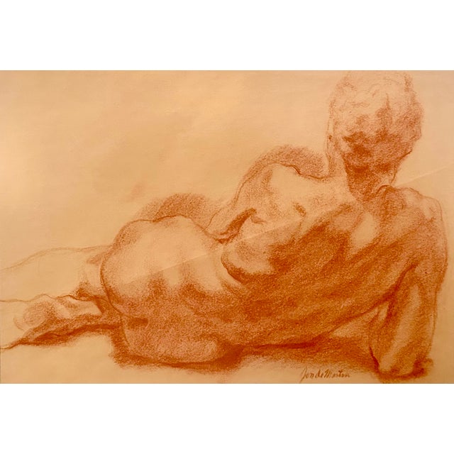 Original drawing by the renowned American artist Jon deMartin, one of the leading figurative artists working today. It is...